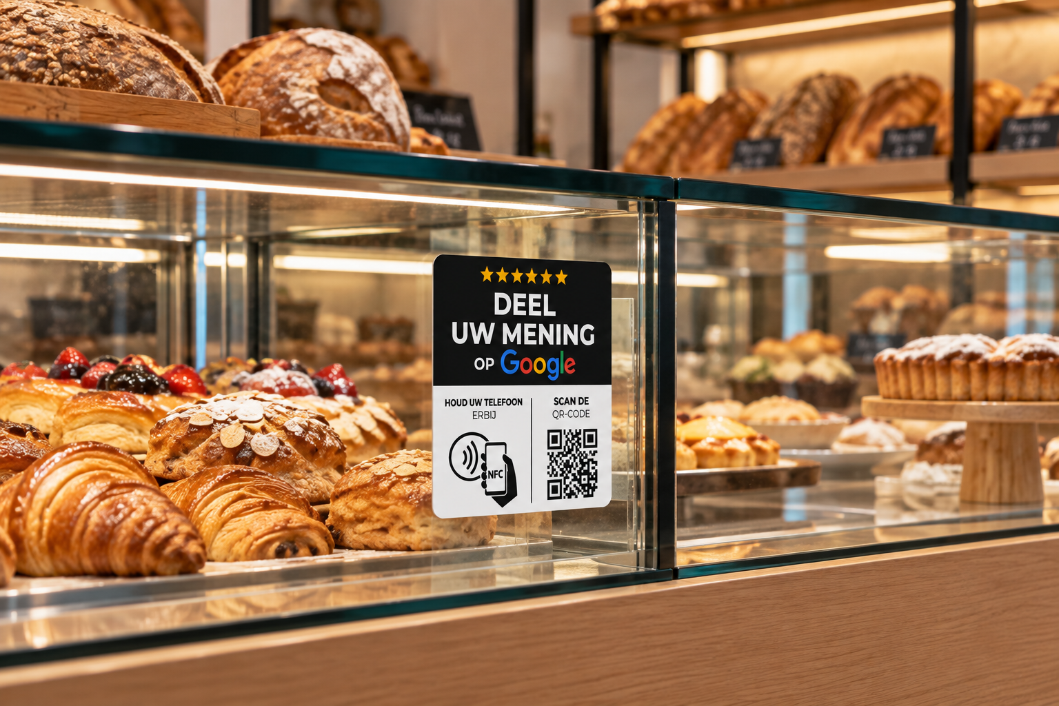 autocollant d’avis google en boulangerie